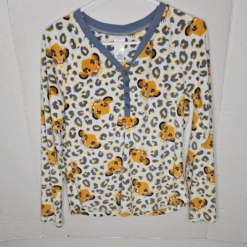 Disney The Lion King Simba 2 Pc Pajama Set Womens Sz XS White‎ Soft Fleece Sleep - Picture 4 of 16